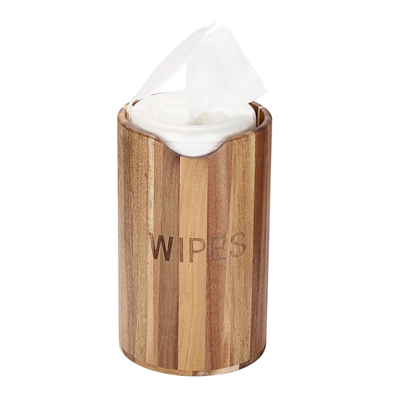 Kokone Wooden Wipes Dispenser Compatible for Clorox Lysol, Farmhouse Wipes Canister Holder Cleaning Wipe Dispenser Container, Decorative Wood Wipes Dispenser Keeper for Kitchen Bathroom Office - Image 1